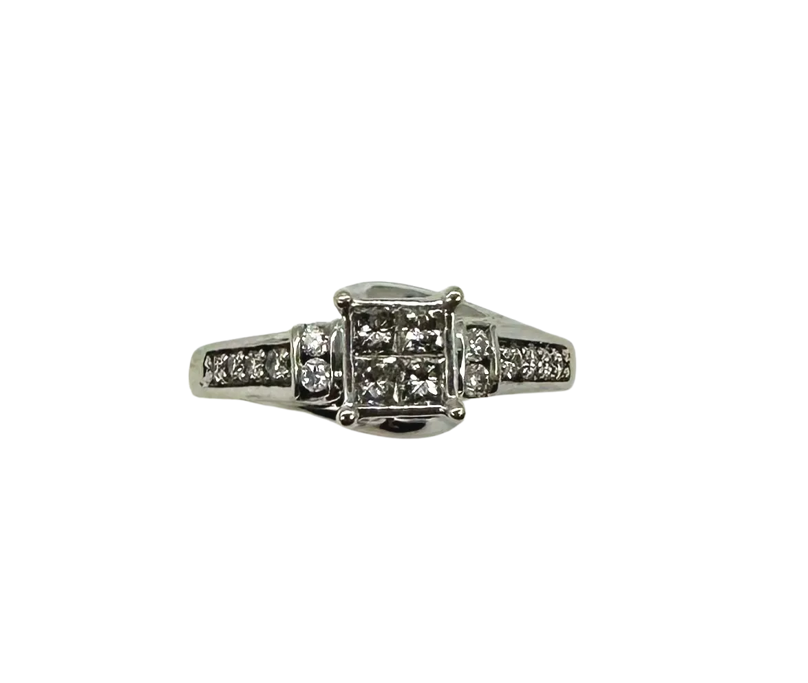 1/3 CTW Diamond Quad Ring