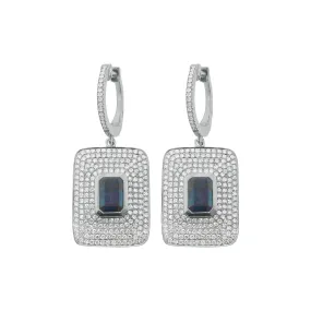 14K GOLD DIAMOND AND SAPPHIRE CAMILA EARRINGS