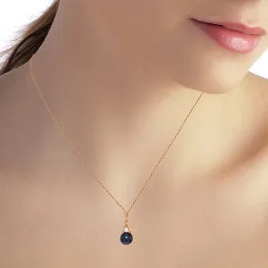 14K Solid Rose Gold Necklace w/ Diamond & Black Pearl