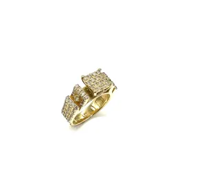 1.50 Ctw Cathedral Set Pave Diamond Ring