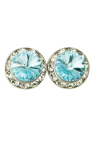 15MM PIERCED SWAROVSKY EARRINGS