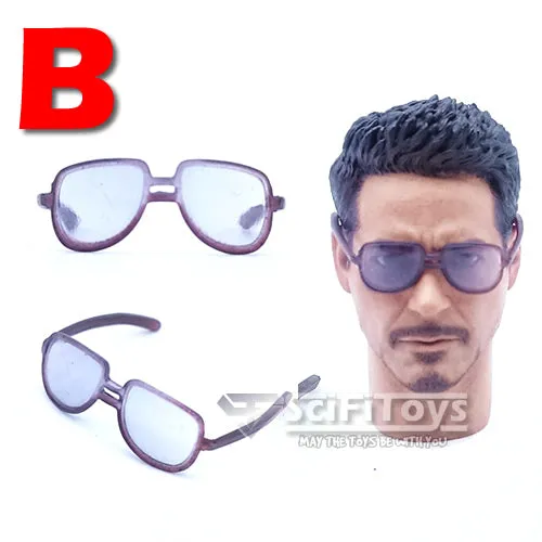 1:6 Sunglasses glasses Custom Accessories suit Hawkeye and Tony Stark Figures