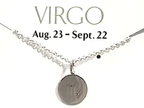 16" - 18" Sterling Silver Virgo Zodiac Necklace