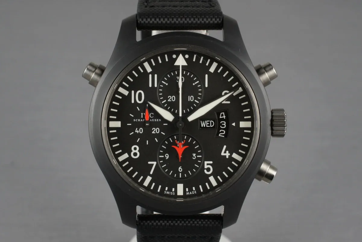 2009 IWC Pilot’s Double Chronograph Edition Top Gun IW379901 with Box and Papers