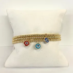 3MM Evil Eye Stretch Bracelet