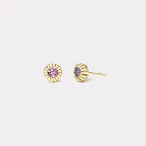 .91ct Berry Sapphire Heirloom Bezel Stud Earrings