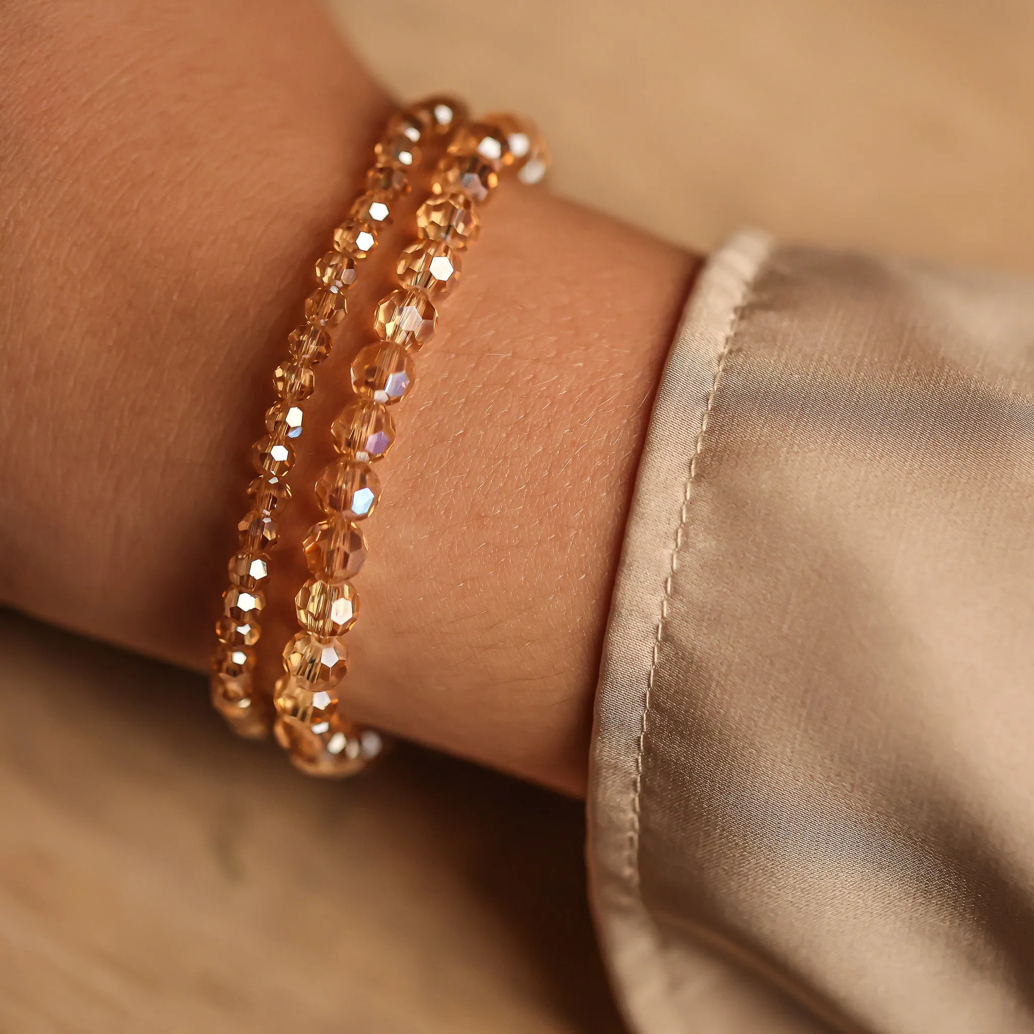 AMBER CRYSTAL- ACCENT BRACELET