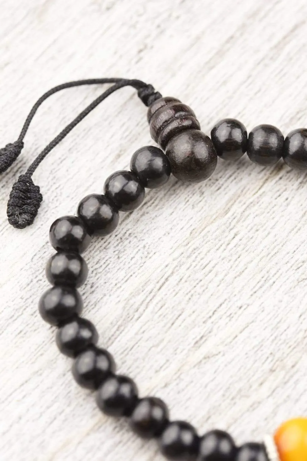 Amber Rosewood Wrist Mala