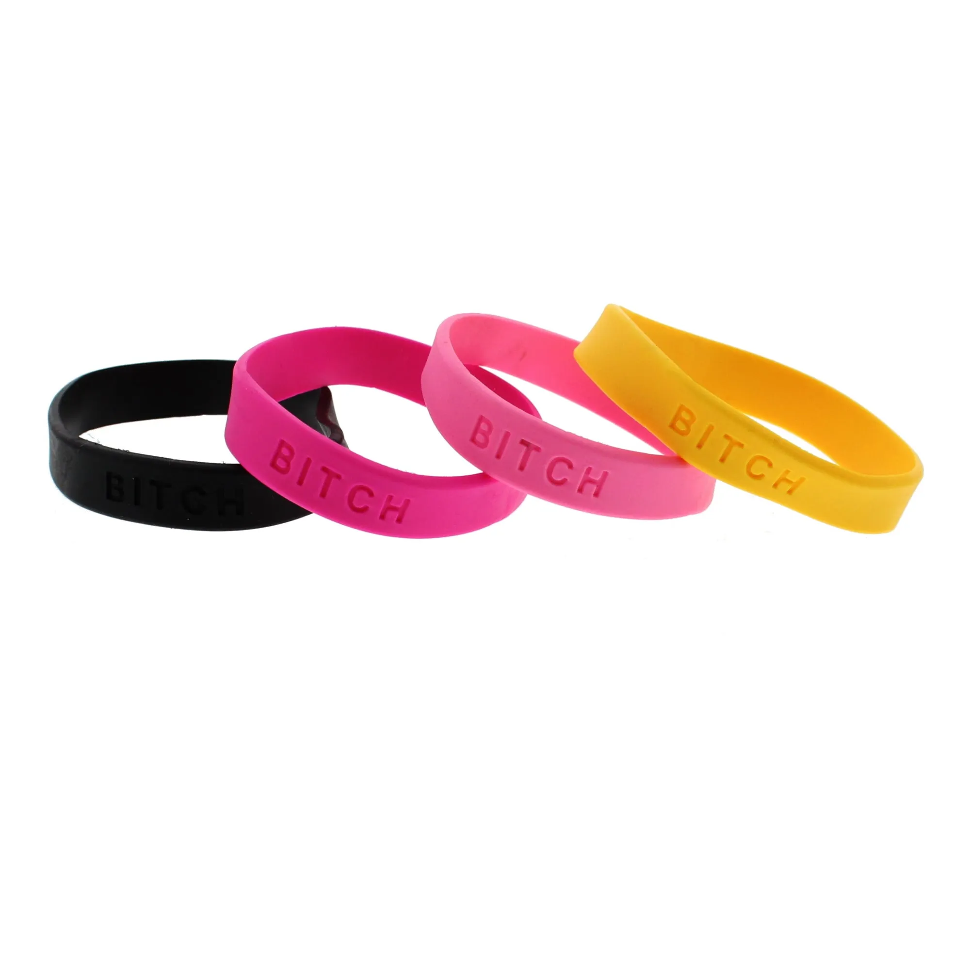 Assorted BITCH Silicon Bracelets