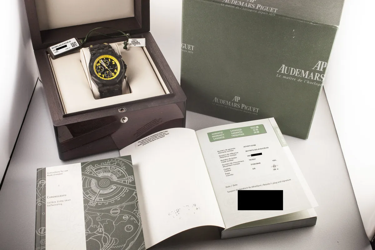 Audemars Piguet Carbon Royal Oak Offshore 26176FO.OO.D101CR.02 with Box and Papers