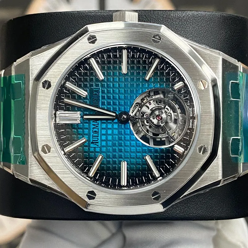 Audemars Piguet  Royal Oak Limited Edition Flying Tourbillon 41mm 26730TI.OO.1320TI.04 Blue Dial