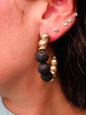 Aurora Black Earrings