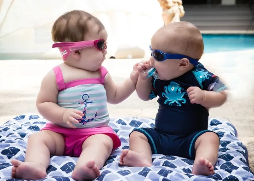 Baby Adventure Banz Camo Blue Sunglasses for under 2 years