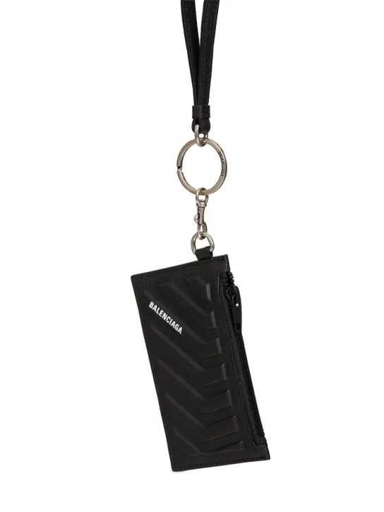 Balenciaga   Card holder w/ key ring 