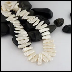 Biwa Pearl Necklace