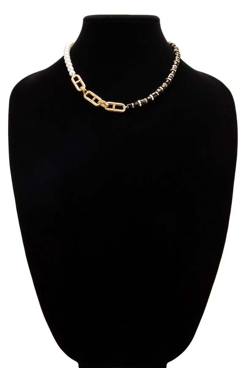 Black Jayce Chain Necklace