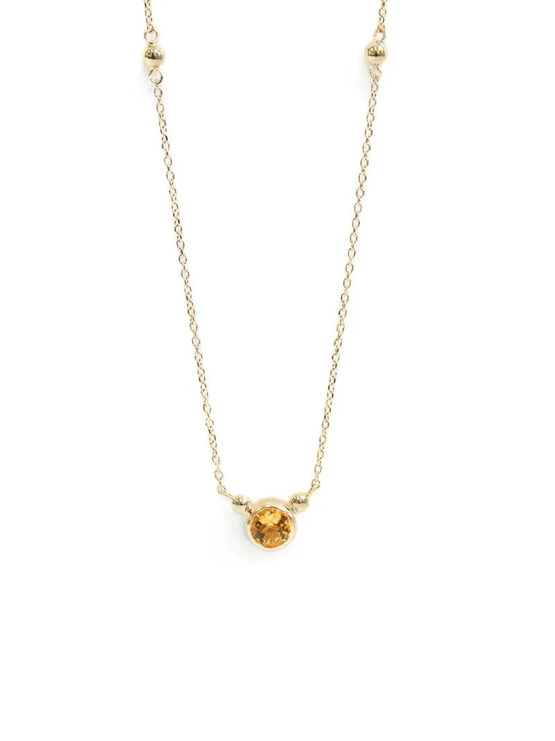 Bonheur Birthstone Necklace - Gold