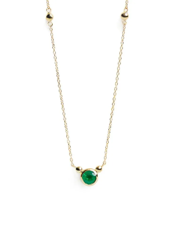 Bonheur Birthstone Necklace - Gold