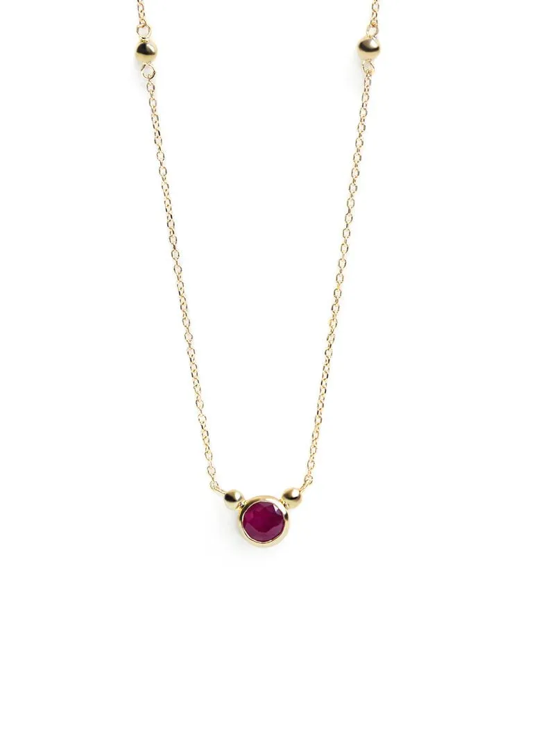 Bonheur Birthstone Necklace - Gold