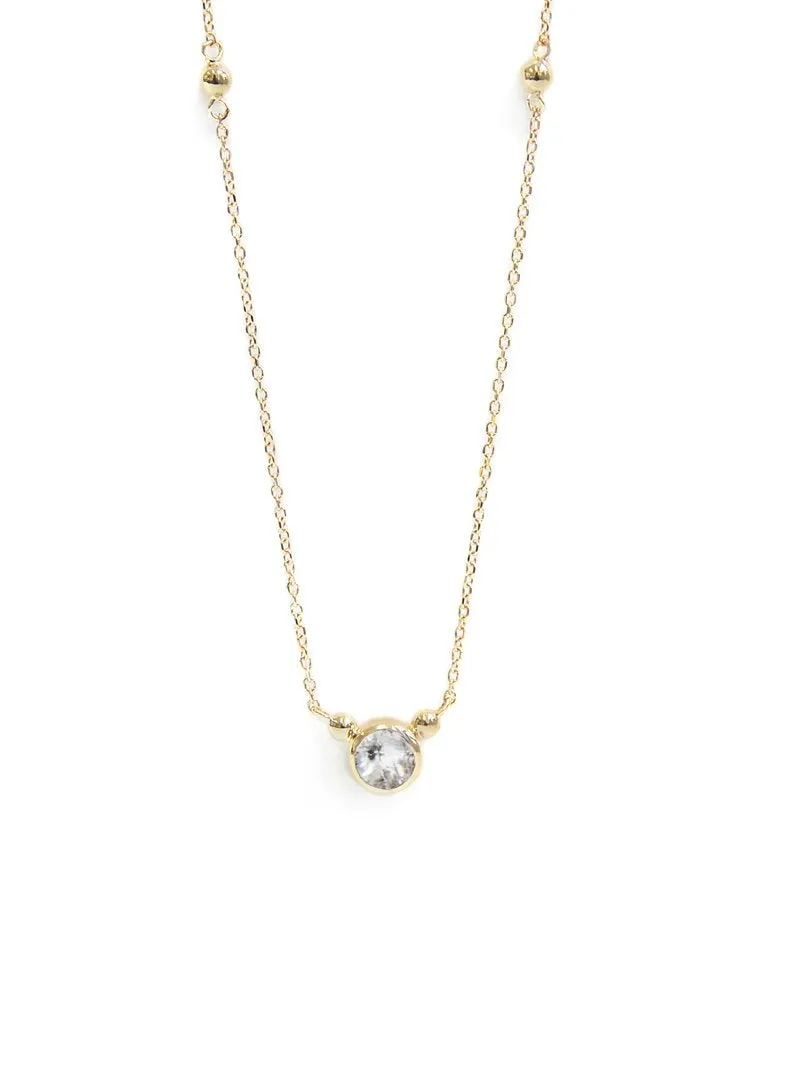 Bonheur Birthstone Necklace - Gold