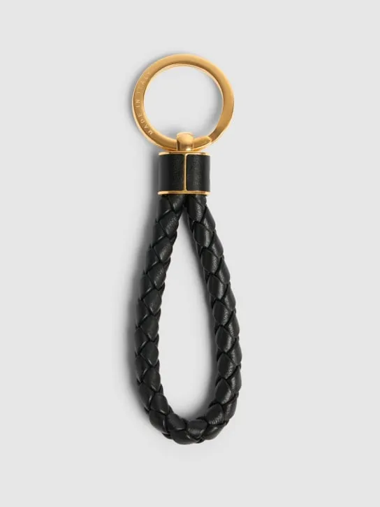 Bottega Veneta   Intreccio leather key ring 