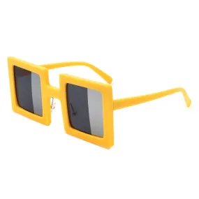 Bryntor - Two-Tone Tinted Bright Box Square Sunglasses