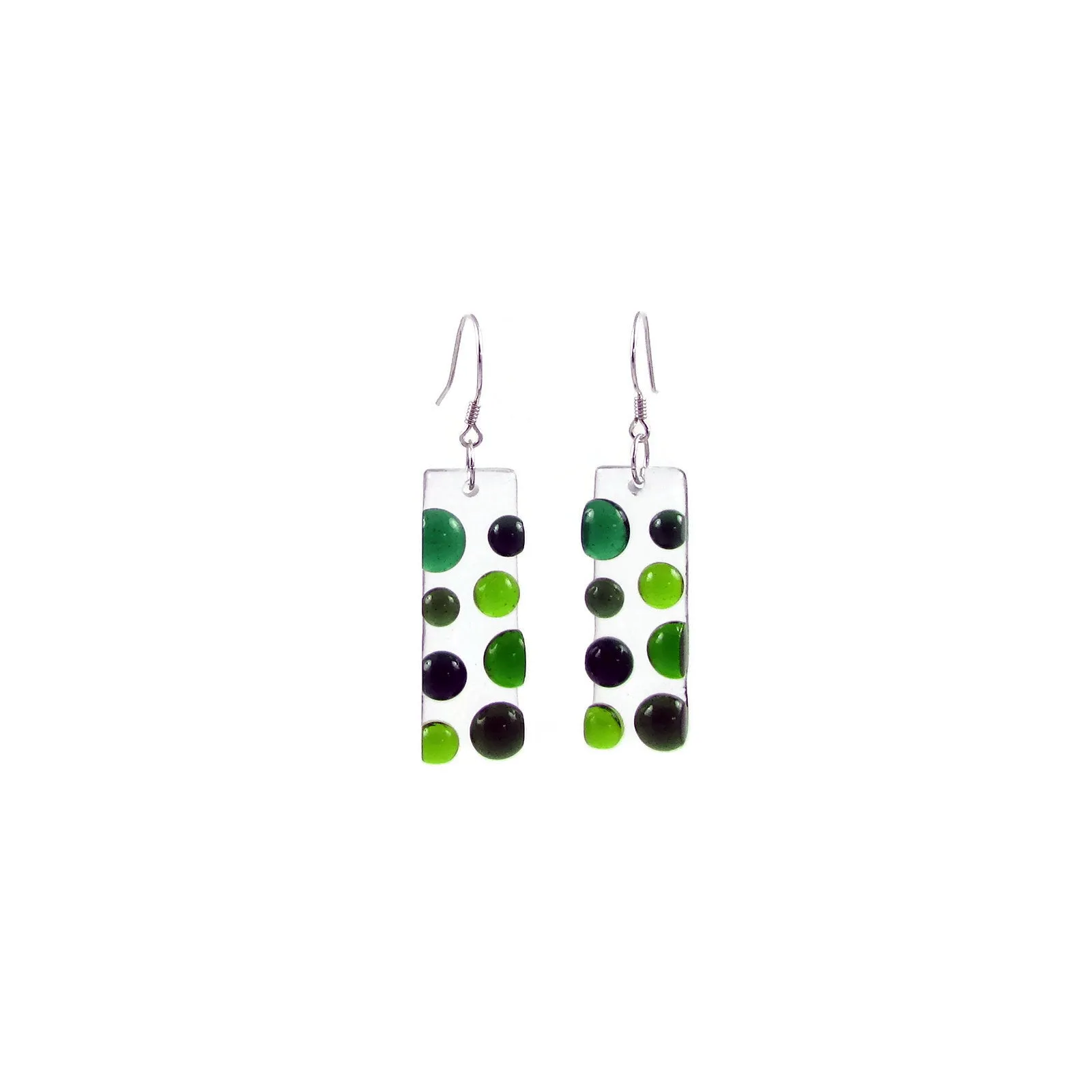 Bubbles Glass Earrings - Cherry