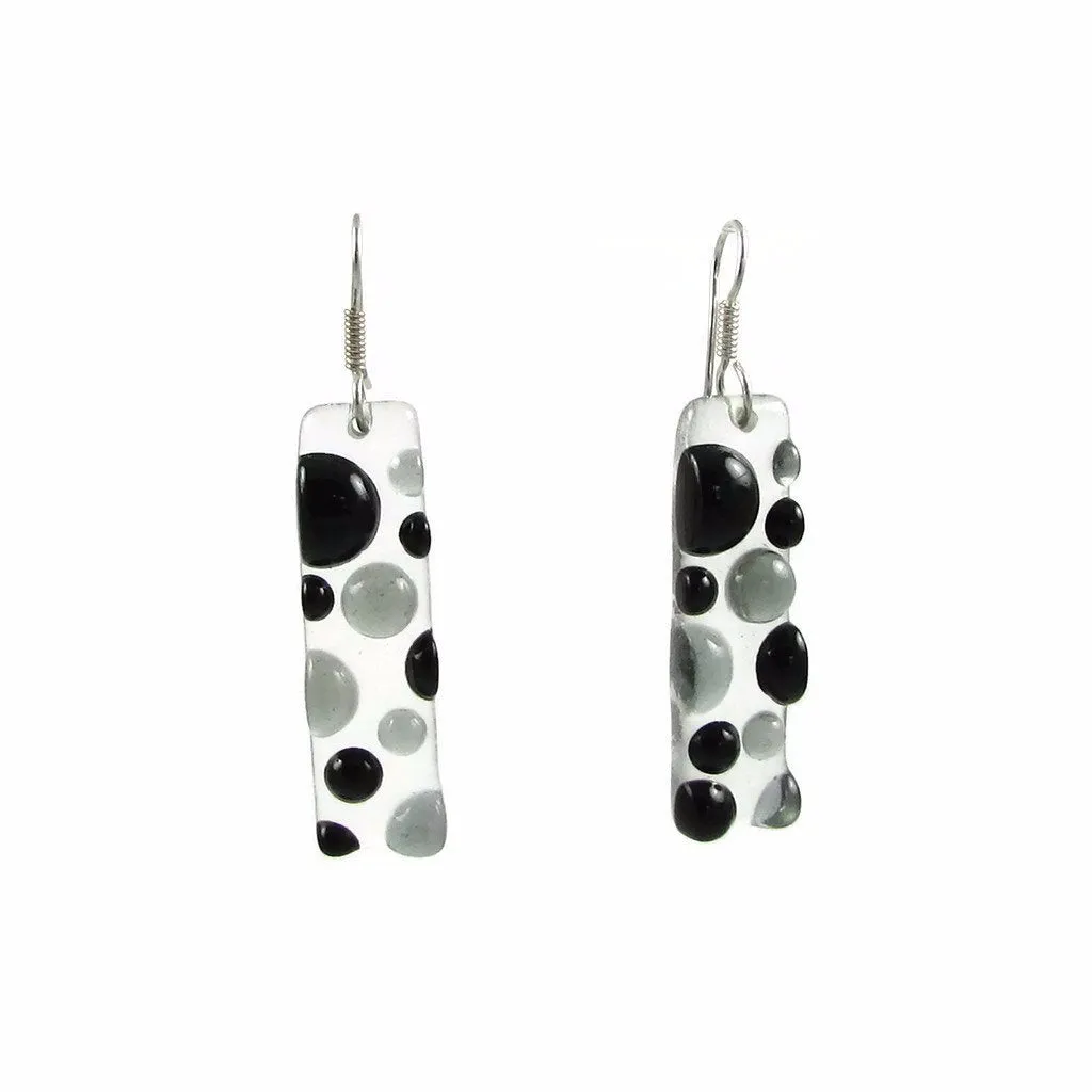 Bubbles Glass Earrings - Cherry