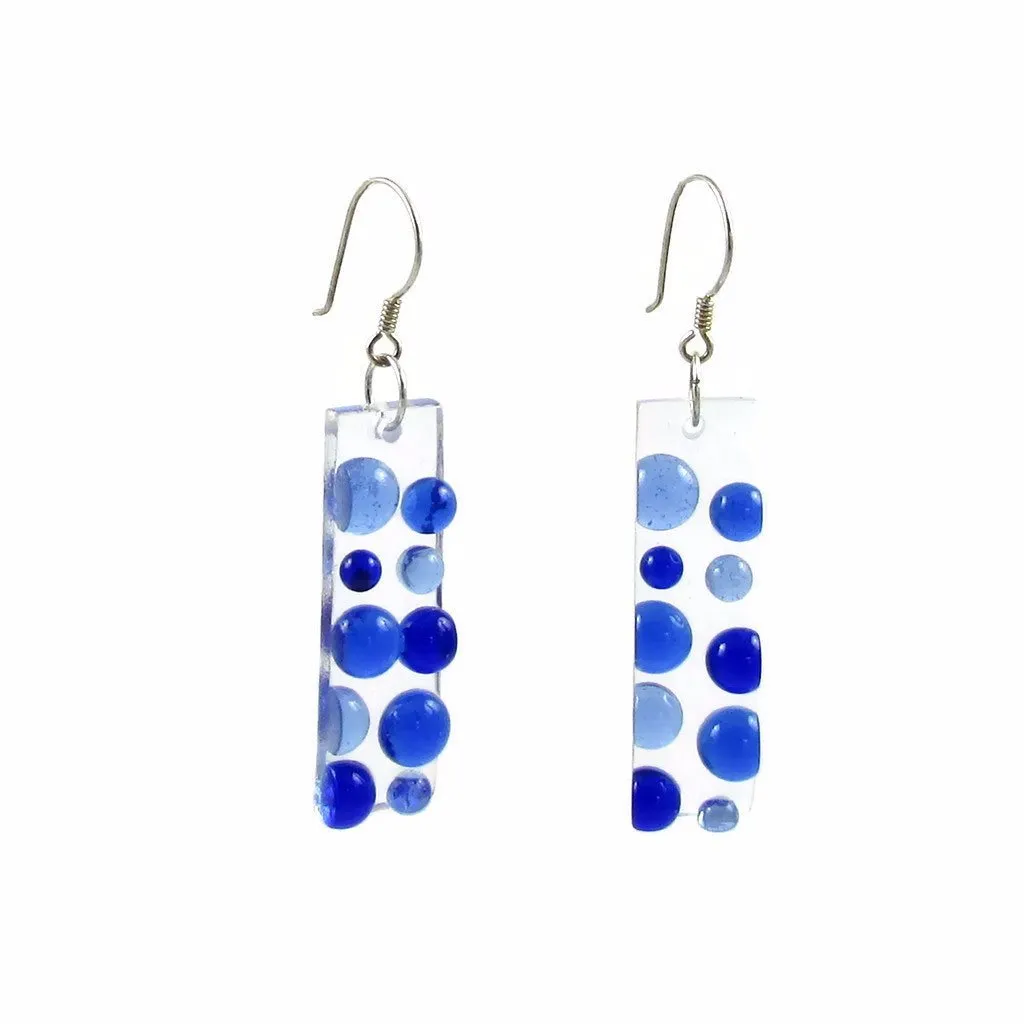 Bubbles Glass Earrings - Cherry