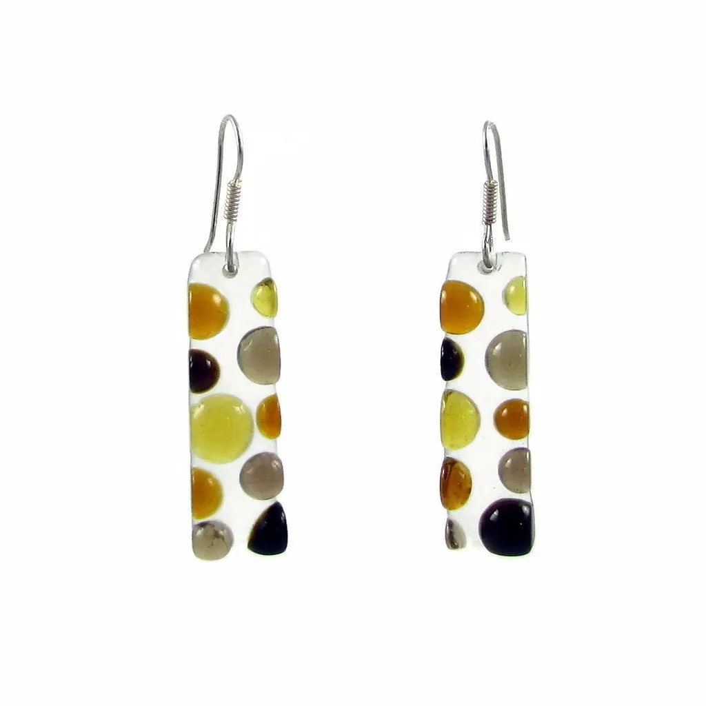 Bubbles Glass Earrings - Cherry