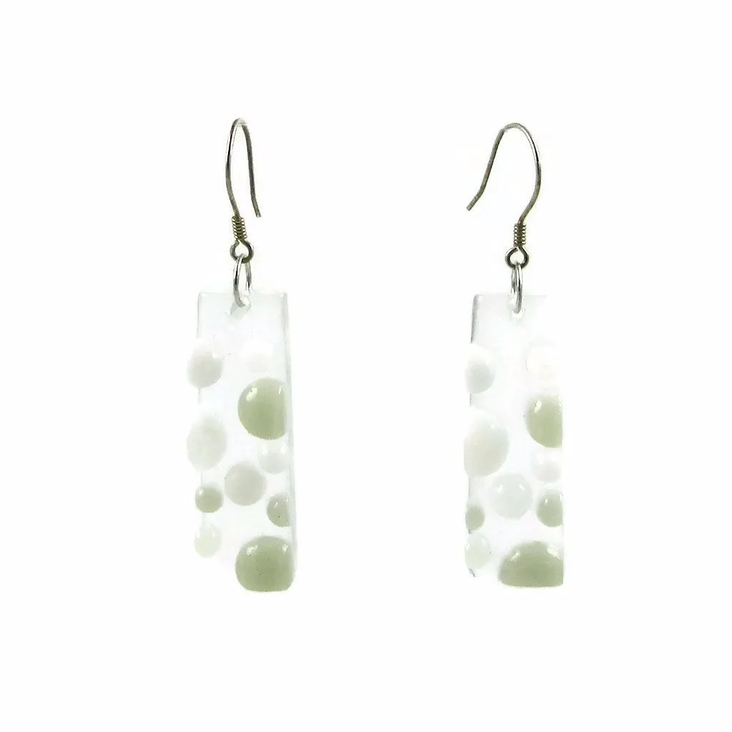 Bubbles Glass Earrings - Cherry