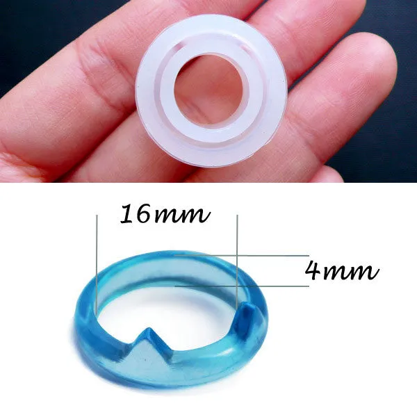 Cat Ear Ring Mold | Animal Ring Flexible Mould | Epoxy Resin Silicone Mold | Kawaii Resin Jewelry Making | Resin Art | Make Your Own Kawaii Rings (Size 16mm)