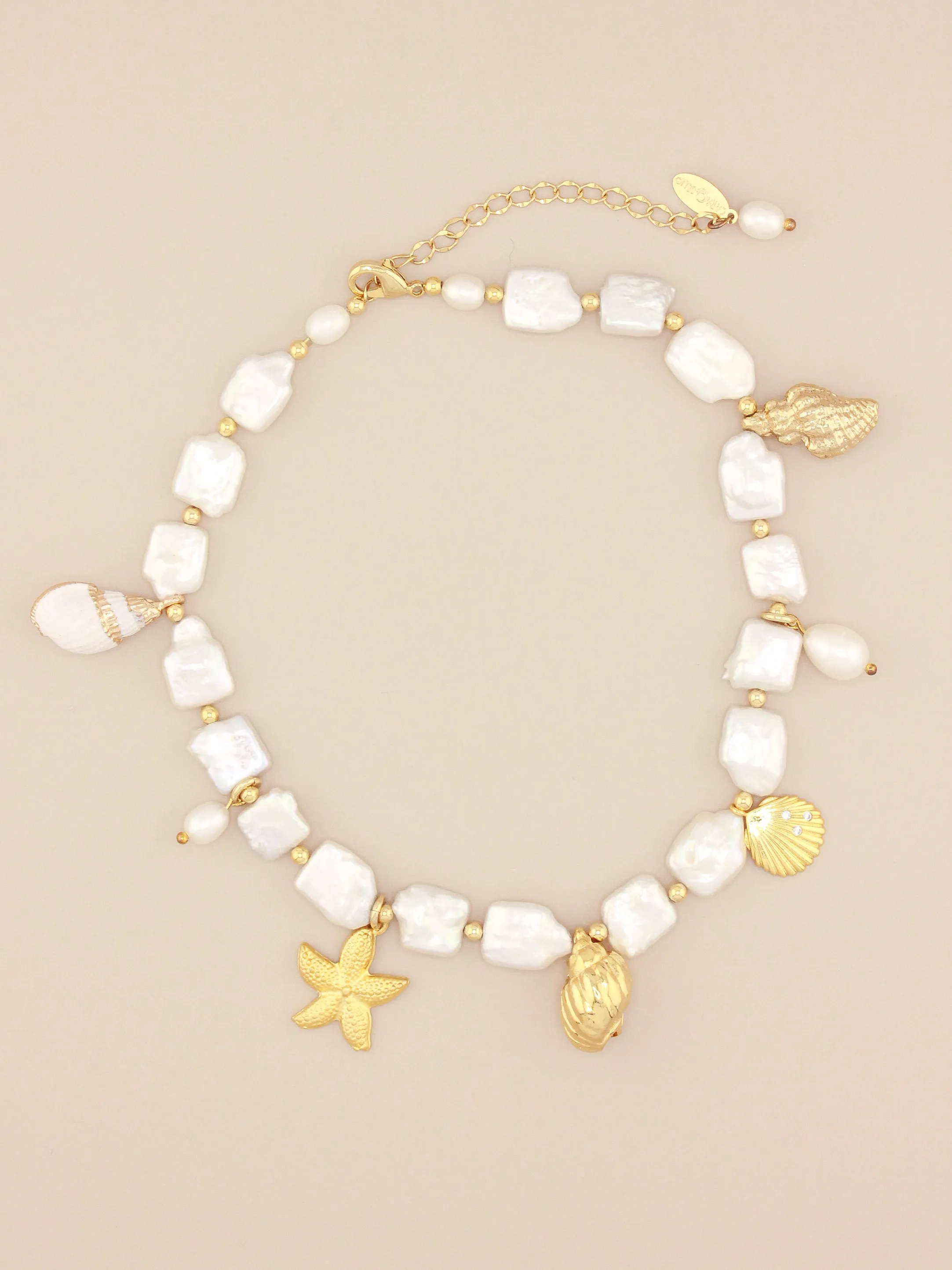 Charm Pearl Necklace