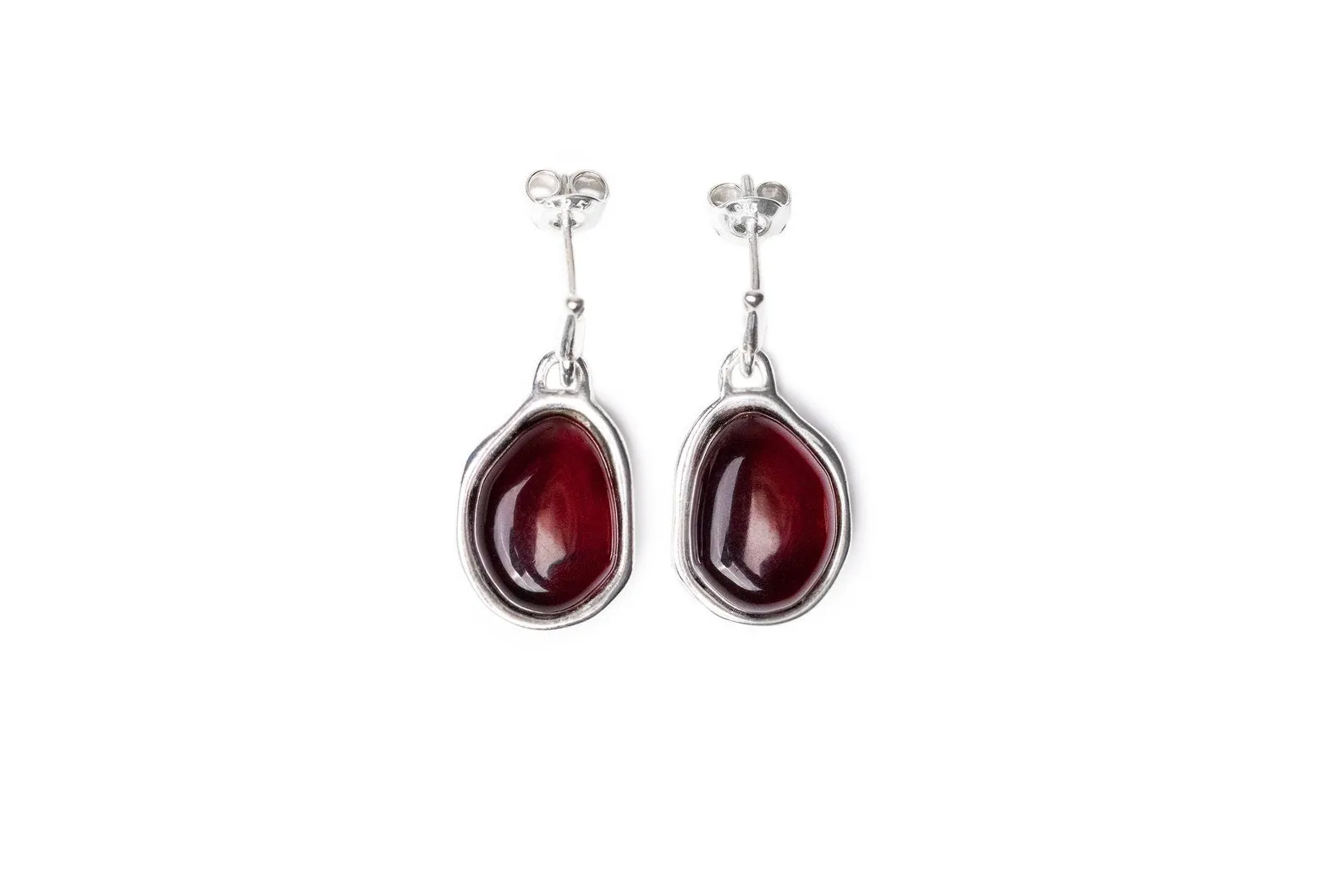 Cherry Amber ELEMENTS Drop Earrings