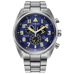 CITIZEN Eco-Drive Weekender Garrison Mens Super Titanium