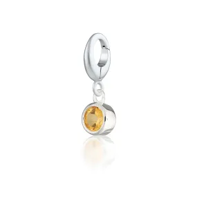 Citrine Charm - November Birthstone