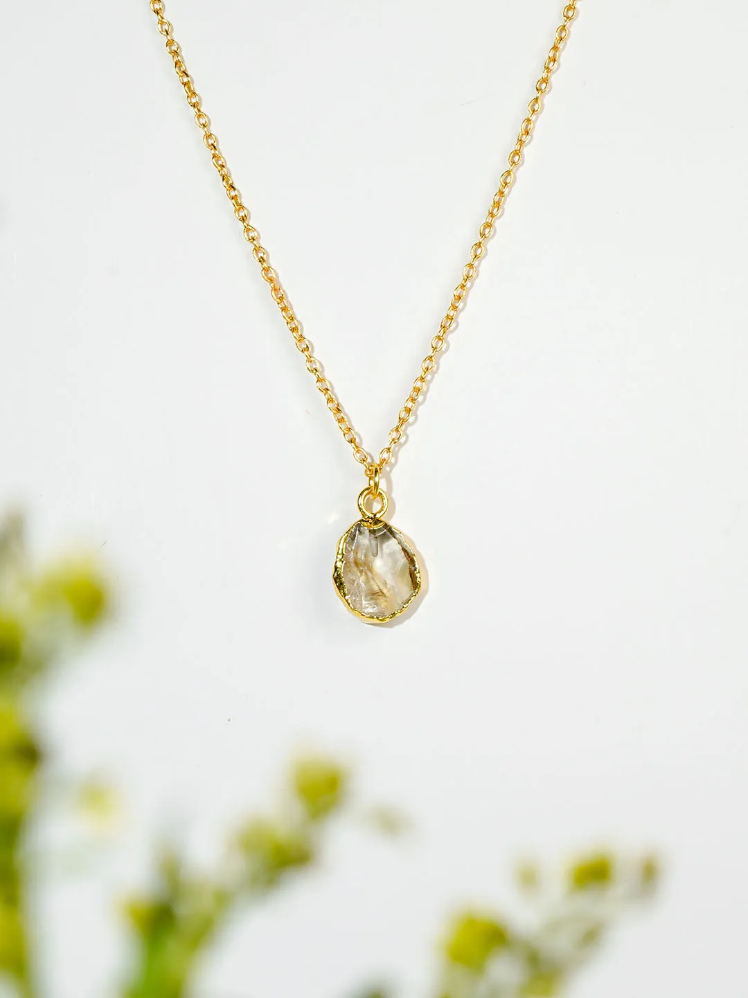 Citrine Crystal Necklace