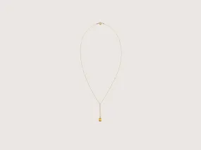 Citrine Drop Necklace (242 / W / GOLD)