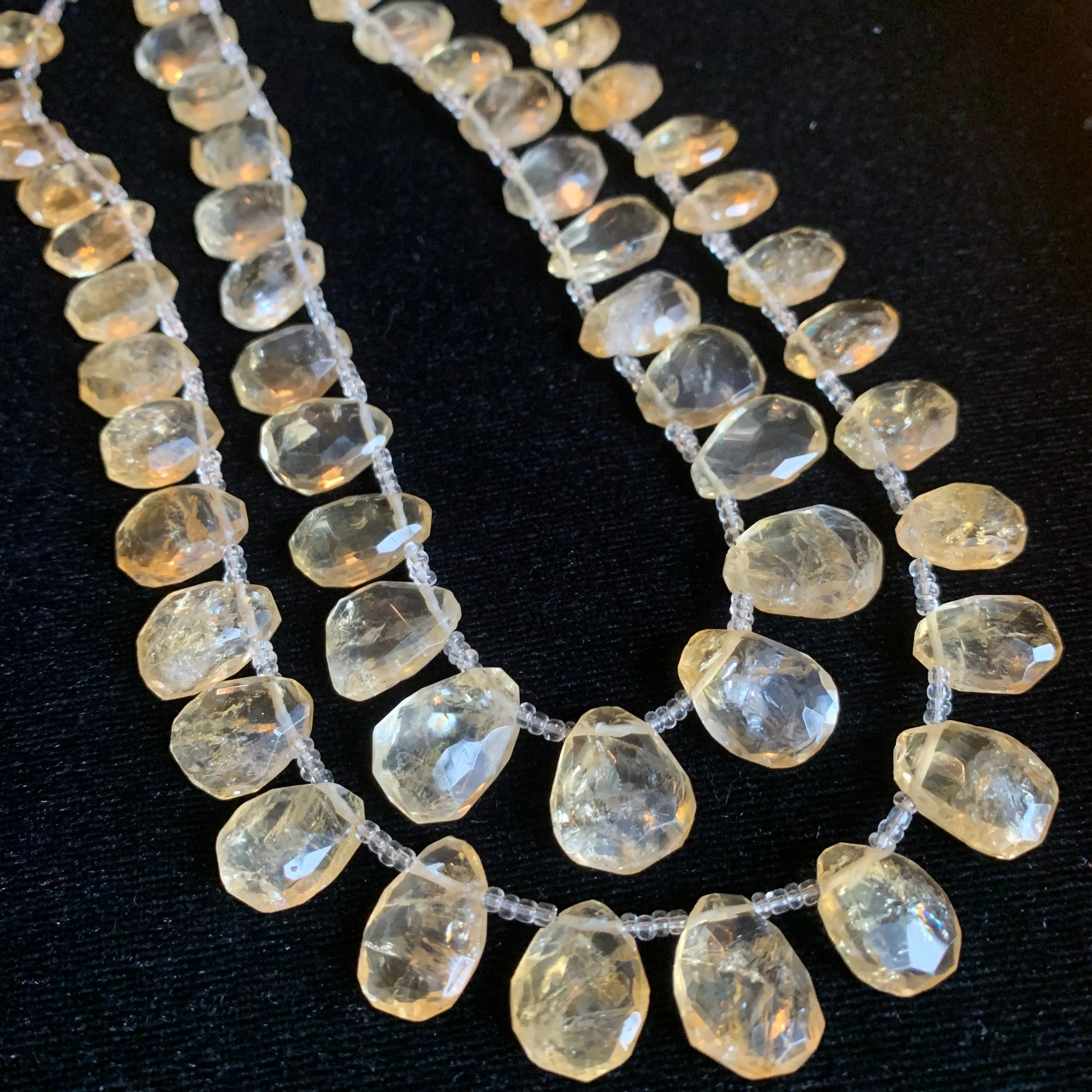 Citrine Rough Cut Briolettes