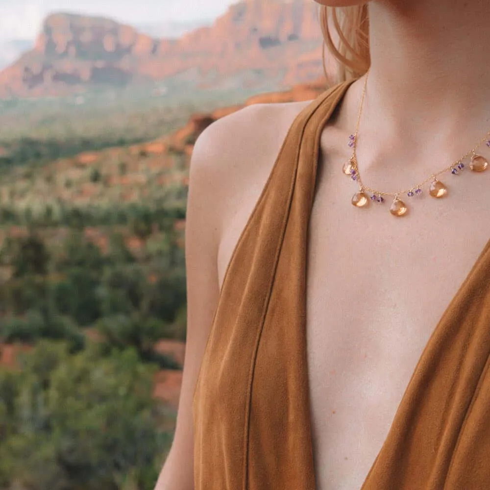 Citrine Sparkler Necklace