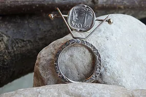 Coin silver ring