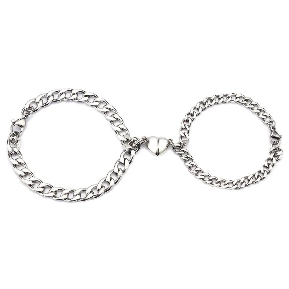 Couple Magnet Attracts a Pair Of Male And Female Couple Bracelets