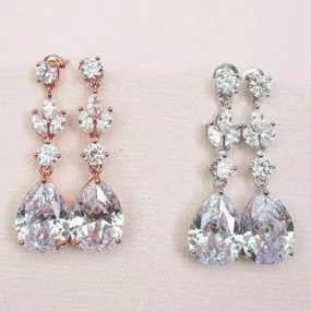 CZ Drop Earrings Shelby