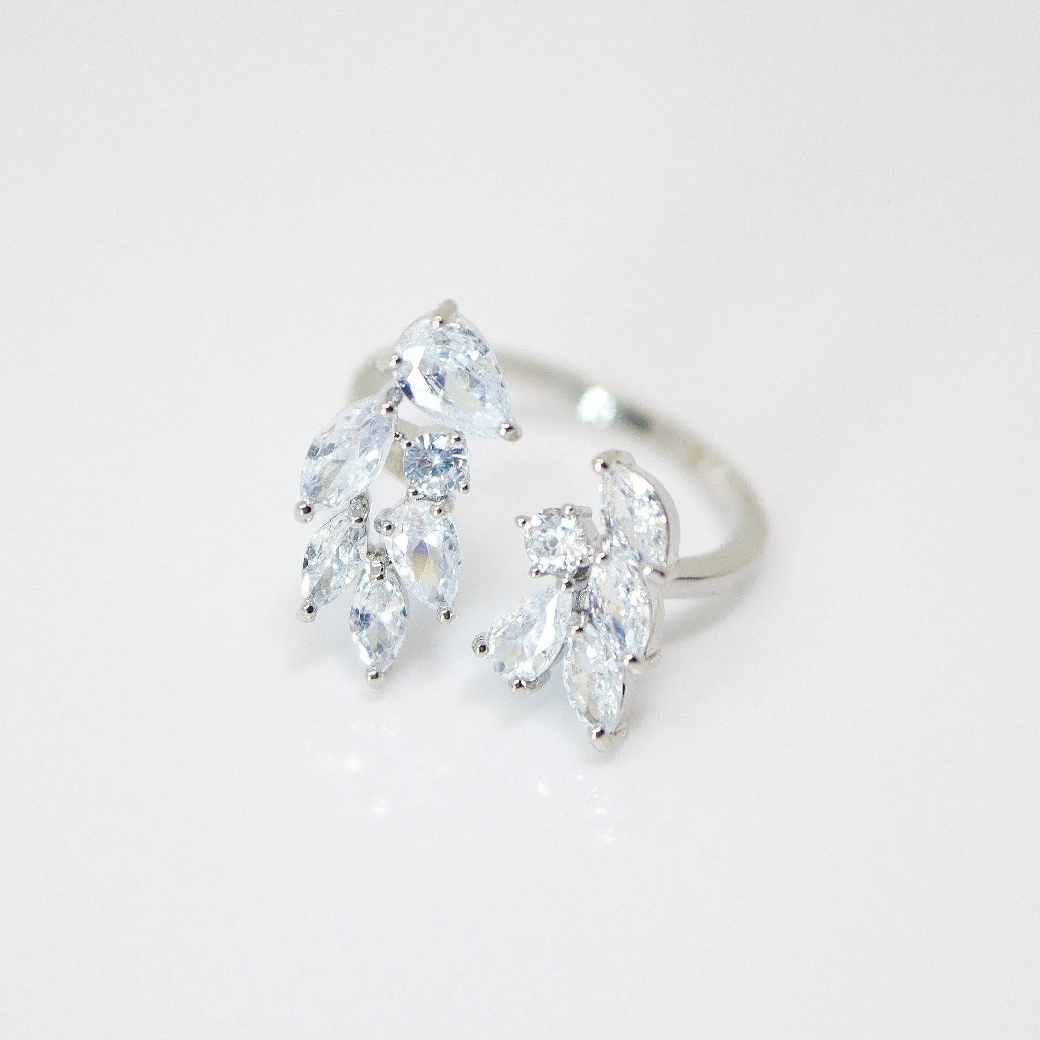 CZ Falling for you Proposal Ring, Statement Ring, Engagement Ring, Promise Ring For a Friend, Friendship ring.