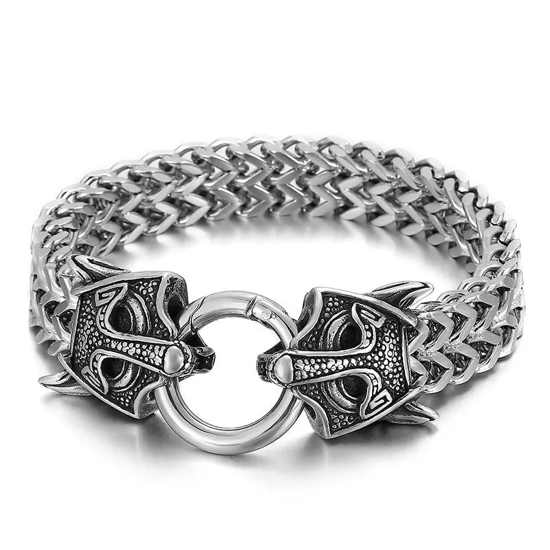 Dragon Animal Titanium Steel Locomotive Bracelet for Men by Planderful Collection