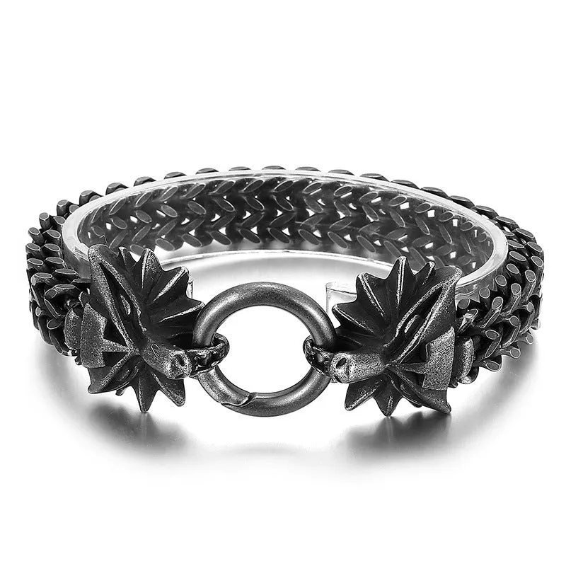 Dragon Animal Titanium Steel Locomotive Bracelet for Men by Planderful Collection