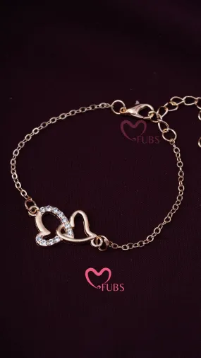 Dual Heart Devotion Bracelet