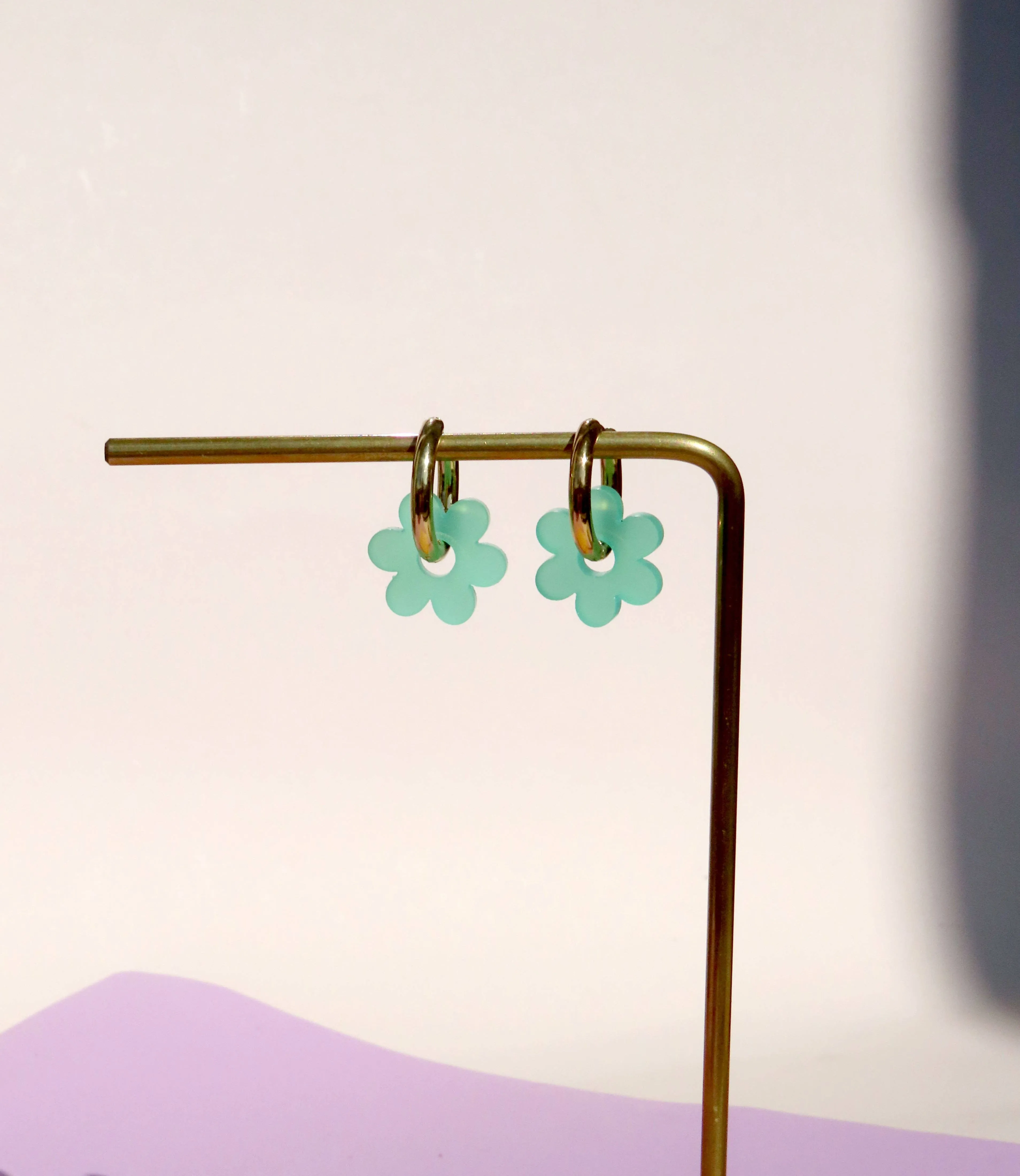 Earrings - Turquoise Flower