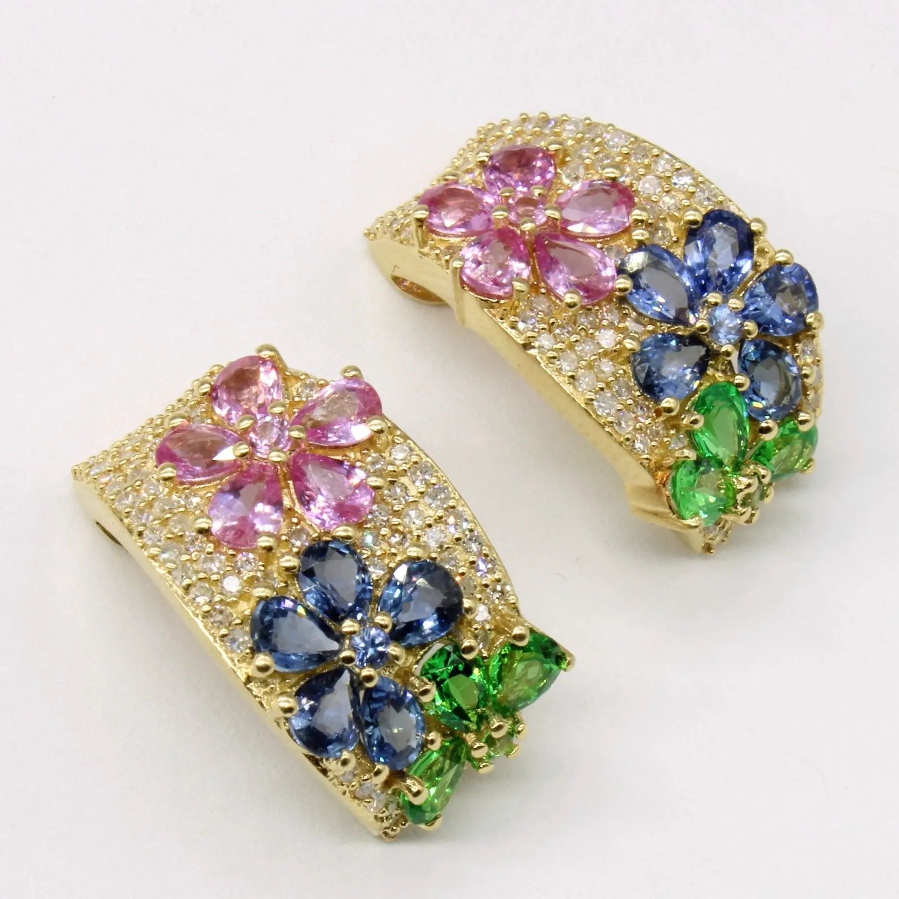 'Effy' Multigem Floral Earrings | 5.00ctw |