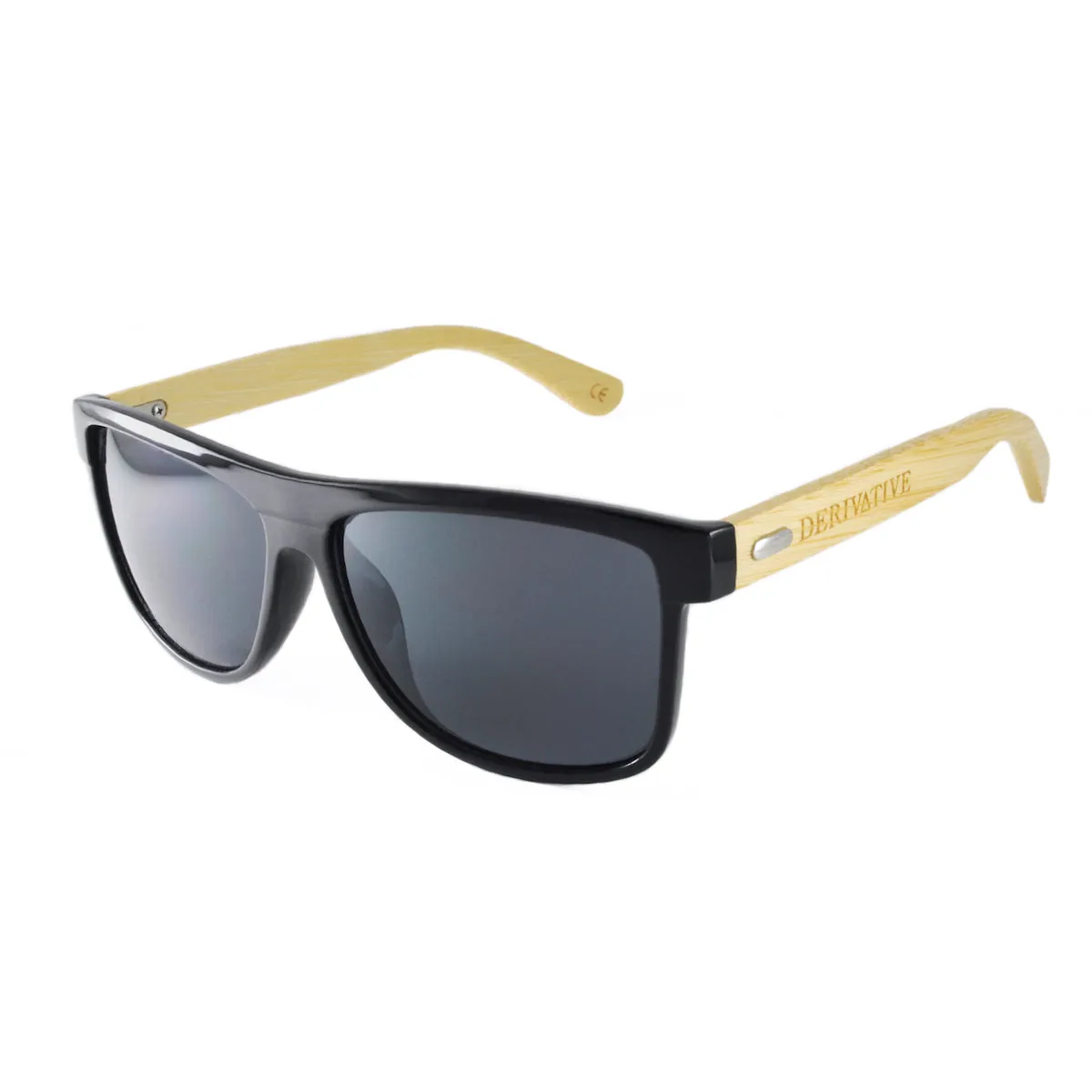 Emmitt Style - Black Frame & Bamboo Arm Sunglasses